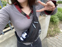 回力斜挎包男女大容量腰包潮牌休闲百搭旅行胸包轻便单肩包时尚小背包 黑色【带熊猫挂件】 实拍图
