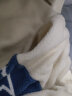 港蒂湾羊羔绒外套男秋冬季加绒棉衣加厚绒棉服男毛巾绣连帽外套学生棉袄 米白色常规款MA670 XL（125-145斤左右） 实拍图