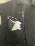 爱洛斯汀堡春秋季新款夹克牛仔外套男士韩版潮牌宽松工装日系衣服男装上衣服 加绒 L22黑色/款 L【105-125斤】 实拍图