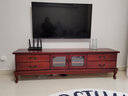 牧岛之木 电视柜 现代简约实木电视柜大中小户型家用地柜客厅欧式电视机柜 实拍图