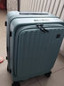 皇冠（CROWN）多功能前开侧开拉链箱出游行李箱拉杆箱扩容增大15%旅行箱5020 青玉色可扩容 20英寸 前开盖 可登机 实拍图