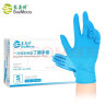 塞莫诗一次性丁腈手套 防水耐污耐油 1000只/箱 蓝色N902BL 小号S码 实拍图