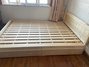 彤新雅【现货闪发】床实木床主卧双人床简约单人床出租房板式床 原木无漆+双抽+5cm椰棕床垫 宽1.5M*长2M 实拍图
