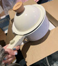 kims cook韩国二代小白锅平底不粘锅套装白月光陶瓷煎锅汤锅手柄可拆卸锅具 白月光 全家福款 24cm 实拍图