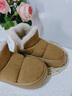 朴西女鞋2024冬季新款厚底雪地靴女加绒加厚棉鞋女款冬季面包鞋可外穿 棕色 36 （36-37） 实拍图