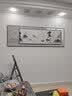 墨派 新中式客厅装饰画沙发背景墙壁画现代简约大气横幅山水叠加画 家和万事兴 C款 大幅240*80+小幅180*60晶瓷 实拍图