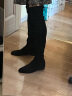 STUART WEITZMAN女士高筒低跟靴黑色 LOWLAND BLACK SUEDE 7.5/38礼物 晒单实拍图