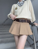 梓洛兰ZiLuolan2025春秋季套装学生韩版宽松学院风假两件毛衣+百褶半身 米白色毛衣+半身裙 2038# M 建议95-110斤 实拍图