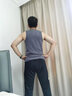 CALOWE KOLEVN冬季男士保暖背心德绒加绒加厚保暖衣内搭男士打底衣秋衣 深灰+黑色【羊绒蛋白】 2XL 推荐体重150-180斤 实拍图