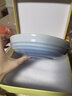酷彩（Le Creuset）法式炻瓷20cm深盘餐盘 家用餐具菜盘水果盘欧式餐具饺子盘 深盘水晶蓝 20cm 实拍图