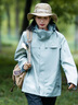 拓路者（Pioneer Camp）朱雀冲锋衣女三合一抓绒保暖外套户外登山服防水透气 冰川蓝 XXL  实拍图