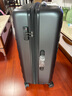 90分扩容行李箱28英寸莱茵河大容量旅行箱PC耐磨密码轻音拉杆箱暗夜黑 实拍图
