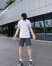 361°运动套装男夏季跑步短袖基础舒适速干健身训练衣服 【男款】本白/超级黑 S 实拍图