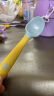 babycare婴儿叉子弯弯勺学吃饭宝宝餐具 自主进食训练勺套装 带收纳盒黄色 实拍图