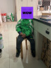 MQD童装男童卫衣中大童针织开衫儿童韩版摇粒绒外套 翠绿 120cm 实拍图