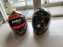 坦克摩托车头盔T127全盔国潮安全帽3C机车双镜片电动车防风男女 龙腾【透明镜片+镀银镜片+头套+尾翼】 XXL（适合头围58-59cm） 实拍图
