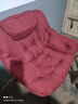 紫叶 懒人沙发椅宿舍椅子家用卧室小沙发椅现代简约单人休闲阳台 B款酒红色（棉麻布） 实拍图
