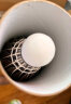 尤迪曼黑白羽毛球复合软木球头比赛训练球 6个装 1筒 实拍图