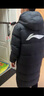 李宁（LI-NING）情侣羽绒服加厚科技中长款秋冬新款男女冬季东北连帽运动过膝大衣 经典黑(连帽不拆卸)80%鸭绒 L 实拍图