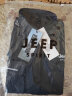 JEEP SPIRIT吉普衬衫男长袖衬衣男士工装秋冬款休闲宽松薄外套百搭翻领上衣 黑色 2XL (140-155斤) 实拍图