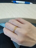 潮宏基 心动拉丝黄金戒指女士足金素圈指环手饰送女友新年礼物 计价 约1.05g 实拍图