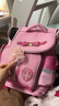 剑桥树儿童书包小学生女孩1-3-6年级减负护脊大容量轻便减压背包双肩包 蝴蝶结A:玫粉色大码 实拍图