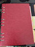 申士 SHEN SHI B5商务活页笔记本子 简约可拆卸9孔内芯 学生办公记事本可定制14816酒红 实拍图