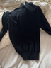 深呼吸女装烟管领金属扣泡泡袖可机洗100%纯羊毛针织衫女A301328 黑 S (2) 实拍图