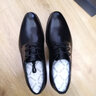 沙驰（SATCHI）男鞋 简约商务皮鞋男正装皮鞋男士皮鞋婚鞋 402082057Z 黑色 38 实拍图