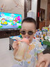 Kocotree婴儿眼镜宝宝墨镜男宝幼儿太阳镜防紫外线偏光女宝潮 砖茶棕 2.0（仅尺寸不同） 普通版：0-1岁/2.0版：1-4岁 实拍图