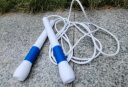 跃动(YUEDONG) 魔法棒2.0 速度花样跳绳学生胶绳成人跳绳运动花式跳绳 蓝柄白绳 实拍图