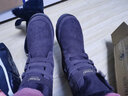AU&MU澳洲雪地靴女冬季保暖皮毛一体加绒防滑大棉鞋魔术贴羊毛短筒女靴 黑色 【羊皮毛一体】182 39 实拍图
