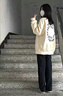 初申西装裤女高腰垂感显瘦阔腿裤黑色休闲长裤S137K5866 实拍图