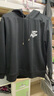 雅鹿卫衣男连帽春秋新款美式潮流加厚长袖帽衫青少年宽松运动男士卫衣 黑/OH前图 XL （建议120斤-140斤） 实拍图