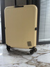 JOLLYING超薄11CM可折叠行李箱登机拉杆箱男女放缝隙省空间伸缩密码旅行箱 茴香黄【加厚PC箱壳】 20英寸 lite-登机箱【三边115CM】 实拍图