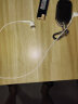 德希迪无线半入耳式蓝牙耳机耳麦 适用于OPPO小米华为苹果安卓通话音乐运动游戏吃鸡电脑手机K歌低音炮 蓝牙线白色 实拍图