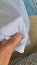 中小学生校服内搭短袖T恤夏季休闲高中生白色上衣polo衫高中班服 白色藏蓝领白边 175 实拍图
