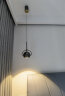 艾希欧（AiXiOU）【宇光】设计师北欧极简卧室床头吊灯餐厅个性吧台长线单头小吊灯 【自由升降款】珍珠黑-暖光3000K 晒单实拍图
