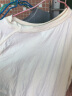 GENIOLAMODE品牌刺绣短袖T恤男女同款韩版宽松休闲纯棉五分袖夏季舒适透气t恤 实拍图
