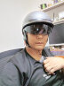 KEAZ摩托车头盔半盔春夏季碳纤维头盔复古四季男女巡航踏板机车安全帽 12K哑黑（茶色镜） XL（61-62cm） 晒单实拍图