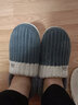 安尚芬棉拖鞋男士秋冬居家居防滑加绒保暖厚底户外防水全包跟羽绒棉鞋女 深咖【加绒高帮款】 40-41 适合39-40 实拍图