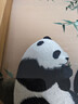 老秀馆蜀绣熊猫伴手礼双面刺绣摆件工艺品中国特色礼物送老外文创纪念品 榉木外框-竹子熊猫（成都发货） 实拍图