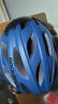 洛克兄弟（ROCKBROS） 骑行头盔山地公路自行车头盔男女带风镜一体成型炫彩安全帽 磨砂蓝：58-62cm 灰色镜片 实拍图