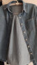 初申春秋长袖衬衫女设计感小众外套复古叠穿法式牛仔衬衣S13QC4853 晒单实拍图
