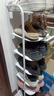 灏森梦宿舍鞋架家用门口角落靠墙极窄款多层铁艺简易鞋柜出租房置物架 7层月光白【高温烤漆 无味不晃】 实拍图
