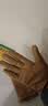 曼查斯特真皮手套女薄款触屏山羊皮单皮短款骑车开车秋冬加绒保暖修手 卡其色丝光薄里 M 实拍图