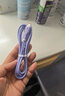 艾昊者适用苹果数据线iPhone14/13/12/11promax/6s/7/8plus液态软胶充电线带灯手机通用快充 自带柔和灯【紫色】液态防断耐用线材 1米 实拍图