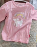 真维斯（Jeanswest）儿童长袖t恤纯棉女童春秋中大童秋装打底衫宽松可爱上衣女孩童装 粉 粉粉独角 130 cm 实拍图