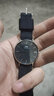 丹尼尔惠灵顿（DanielWellington） DW手表男女 简约时尚欧美腕表石英表 生日礼物送女友 36MM 银色边黑盘DW00100151 实拍图
