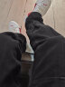 无畏前行（GQWWQX）欧美高街vibe裤子男铆钉设计感小众牛仔裤直筒微喇工装 黑色 XL 晒单实拍图